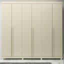 Ver imagem 7 de Guarda-Roupa Casal 6 Portas com Pés Imperatriz 100% MDF