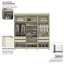 Ver imagem 6 de Guarda-Roupa Casal 6 Portas com Pés Imperatriz 100% MDF