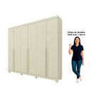 Ver imagem 5 de Guarda-Roupa Casal 6 Portas com Pés Imperatriz 100% MDF