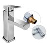 Torneira Monocomando Banheiro Lavatório Baixa Aço Inox Prata - 1