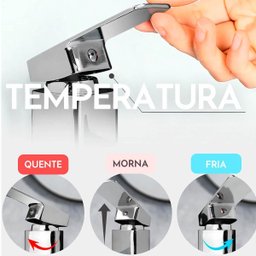 Torneira Monocomando Banheiro Lavatório Baixa Aço Inox Prata - 2