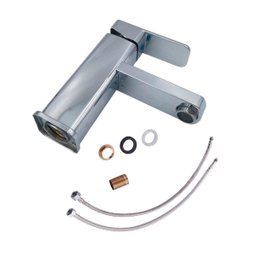 Torneira Monocomando Banheiro Lavatório Baixa Aço Inox Prata - 3