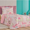 Ver imagem 2 de Enxoval Kit Colcha + Jogo de Cama Lençol Bouti Solteiro Infantil Kids 4 Peças - Ballet