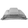 Jogo de cama king Jaqui Buettner percal 300 fios com renda - 1