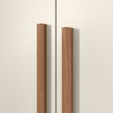 Ver imagem 6 de Guarda Roupa Casal com Pés 6 Portas 4 Gavetas Juriti - Jequitiba / Areia