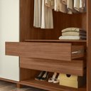 Ver imagem 5 de Guarda Roupa Casal com Pés 6 Portas 4 Gavetas Juriti - Jequitiba / Areia