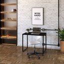 Ver imagem 2 de Kit 02 Mesas Para Escritório e Home Office Industrial Aspen 90 cm C01 Onix - Lyam Decor
