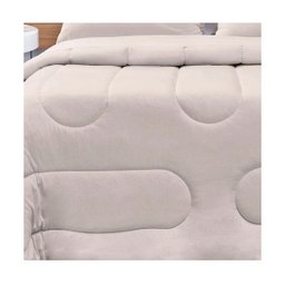 Edredom Altenburg Malha 100% Algodão  Casal Greige - 3