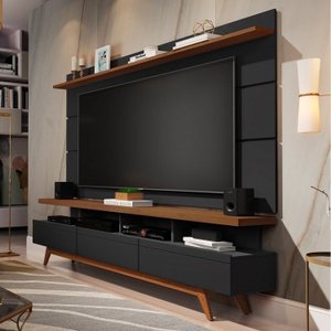 Rack com Painel para Tv até 72 Polegadas Vivare Wood Móveis Germai Móveis Germai