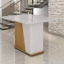 Ver mais imagens de Conjunto Mesa com 4 Cadeiras Harmonia Marrom/Marromle/Off White