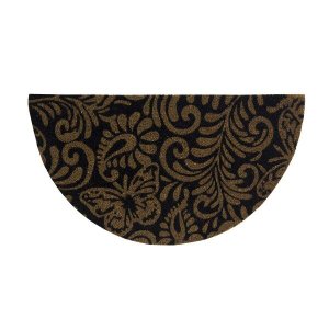 Capacho Meia Lua Fibra de Coco 33x60cm Colorful Bella Casa