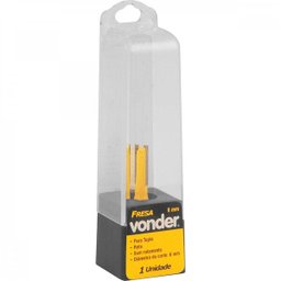 Fresa com dentes de metal duro reta para acabamento sem rolamento 6 mm Vonder - 2