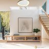 Plafon Led Seixos de Sobrepor 62cm 45w Bivolt 3000k Branco - 4
