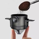 Ver imagem 4 de Mini Filtro Coador de Café Portátil Reutilizável com Suporte Dobrável
