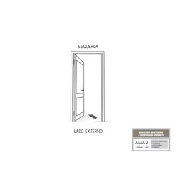 Porta Pivotante de Aluminio com  Friso Puxador de 1 metro 225x130 Lucasa Aluminio - 7