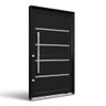 Porta Pivotante de Aluminio com  Friso Puxador de 1 metro 225x130 Lucasa Aluminio - 2