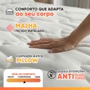 Ver imagem 6 de Colchão Casal King Molas Ensacadas Granville com Pillow 193x203x28cm Branco Probel