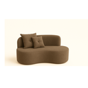 Ver imagem 2 de Conjunto Decorativo 02 Poltronas + Sofá Curvo Orgânico Nature Gaia Suede Cappuccino - Montanaris Dec