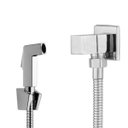 Ver imagem 1 de Ducha Higiênica Quadrada Registro Metal 1/4 De Volta