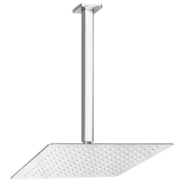 Ducha De Inox Quadrada 30X30 Cm De Teto (Cromada) - 1