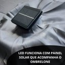 Ver imagem 6 de Ombrelone Base Central Articulado Redondo 2,7m Alumínio com Led Piscina Importway Iwobcal-270 Azul