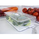 Ver imagem 2 de Kit 2 Organizadores Geladeira 2,8l Cozinha Multiuso com Respiradouro Frutas Legumes Clear Fresh ou