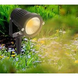 Lâmpada Luminária Super Led Espeto Jardim Spot 7w Luz Verde - 6