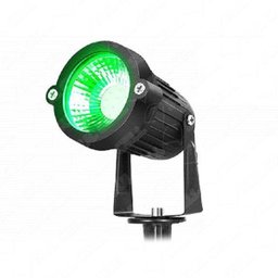 Lâmpada Luminária Super Led Espeto Jardim Spot 7w Luz Verde - 2