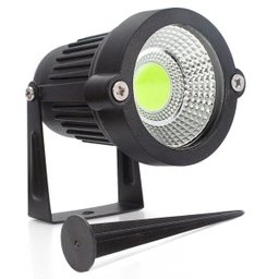 Lâmpada Luminária Super Led Espeto Jardim Spot 7w Luz Verde - 4
