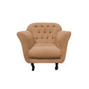Ver imagem 4 de Kit 2 Poltronas Decorativa Dália Bouclé Amarelo