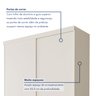 Guarda Roupa Solteiro Premium Salvador 138cm 2 Portas 2 Gavetas Espresso Móveis - 3