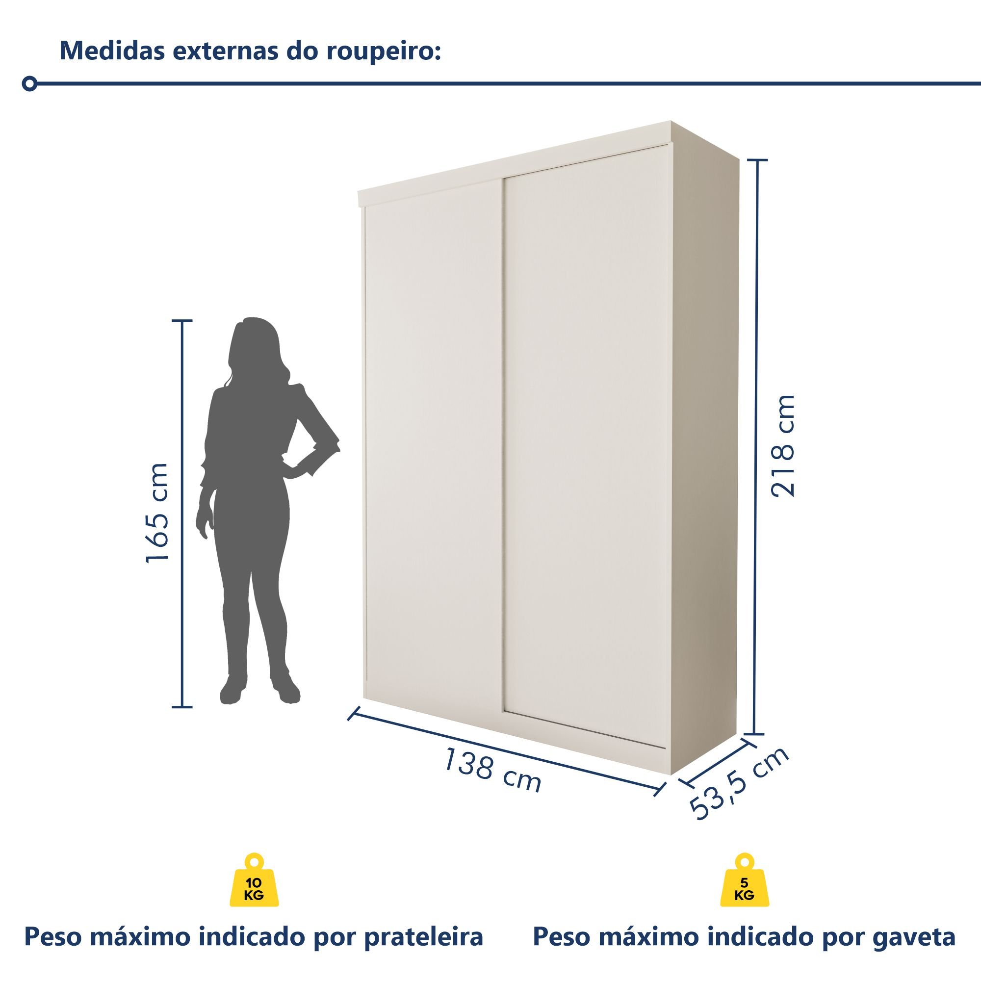 Guarda Roupa Solteiro Premium Salvador 138cm 2 Portas 2 Gavetas Espresso Móveis - 9