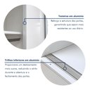 Ver mais imagens de Guarda Roupa Solteiro Premium Salvador 138cm 2 Portas 2 Gavetas Yescasa Branco