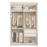 Guarda Roupa Solteiro Premium Salvador 138cm 2 Portas 2 Gavetas Espresso Móveis - 13