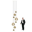 Ver mais imagens de Lustre Pendente para Sala Pé Direito Duplo Mix Ball P7 - Marfim