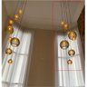 Lustre Pendente para Sala Pé Direito Duplo Mix Ball P7 - Marfim - 5