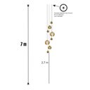 Ver imagem 6 de Lustre Pendente para Sala Pé Direito Duplo Mix Ball P7 - Marfim