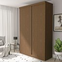 Ver imagem 2 de Guarda Roupa Solteiro Premium Salvador 138cm 2 Portas 2 Gavetas Espresso Móveis