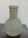 Ver imagem 5 de Vaso Sultan Decorativo Cachepô Enfeite 39x26x26cm Cerâmica Verde