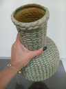 Ver imagem 2 de Vaso Sultan Decorativo Cachepô Enfeite 39x26x26cm Cerâmica Verde