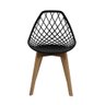 Cadeira para Mesa Sala Cozinha Jantar Kaila Base Wood Preta - 2