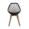 Cadeira para Mesa Sala Cozinha Jantar Kaila Base Wood Preta - 5