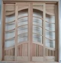 Ver imagem 2 de Porta Balcão de Madeira Maciça Modelo Amazonas 2,15(a)x2,00(l)