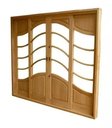 Ver imagem 1 de Porta Balcão de Madeira Maciça Modelo Amazonas 2,15(a)x2,00(l)