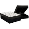 Cama Box Baú King: Colchão Espuma D45 Ortobom Light Saúde OrtoPillow + Base CRC Suede Black(186x198) - 1