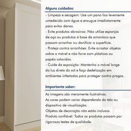 Guarda Roupa Casal Premium Cronos 205,9cm 3 Portas 4 Gavetas Espresso Móveis - 10