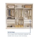 Ver imagem 7 de Guarda-Roupa Casal 3 Portas de Correr 4 Gavetas Cronos Yescasa Branco