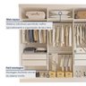Guarda Roupa Casal Premium Cronos 205,9cm 3 Portas 4 Gavetas Espresso Móveis - 6