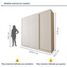 Guarda Roupa Casal Premium Cronos 205,9cm 3 Portas 4 Gavetas Espresso Móveis - 8