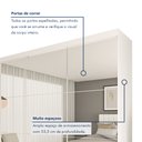 Ver imagem 3 de Guarda Roupa Casal Premium Rennes 205,9cm com Espelho 3 Portas 4 Gavetas Yescasa Branco